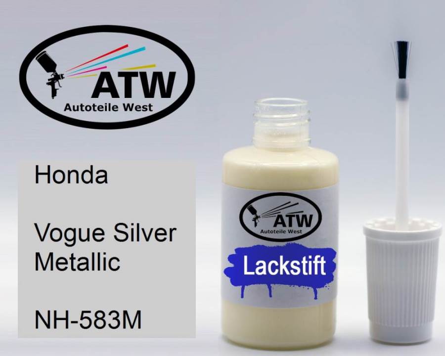 Honda, Vogue Silver Metallic, NH-583M: 20ml Lackstift, von ATW Autoteile West.